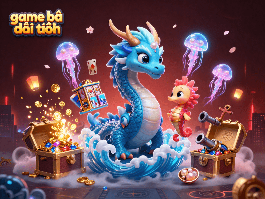 Experience the excitement of game bài đổi thưởng with a dazzling mystical underwater scene.