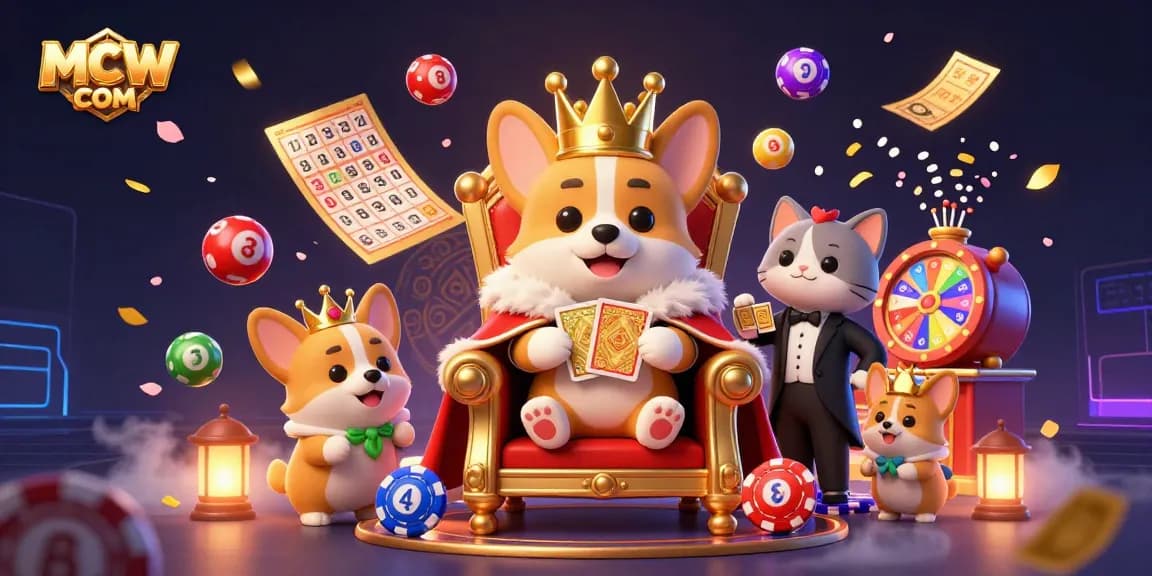 Experience winning strategies with MCW COM in an ultra-detailed casino-themed 3D illustration.