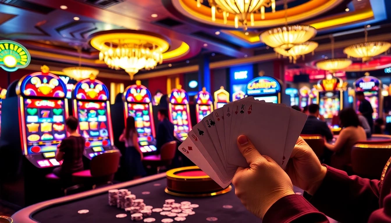 Experience the thrill at trusted nama situs judi slot online with vibrant machines and player excitement.