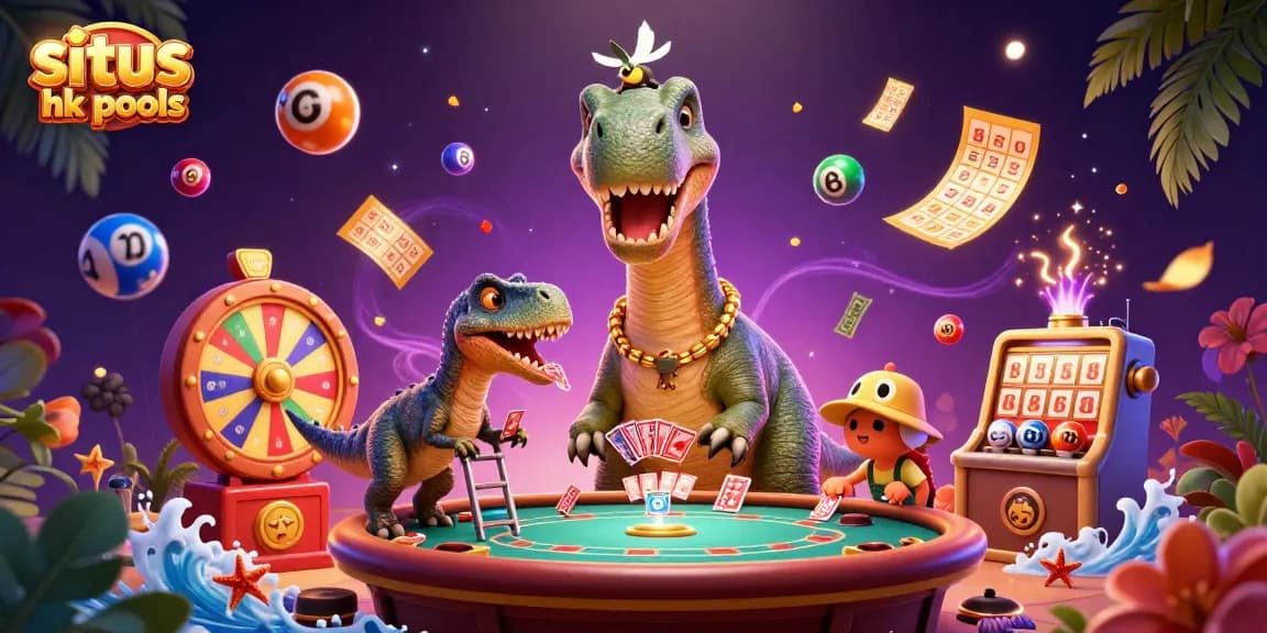 Hasil angka situs hk pools terbaru dengan visual penuh warna dan dinamis dalam ilustrasi 3D