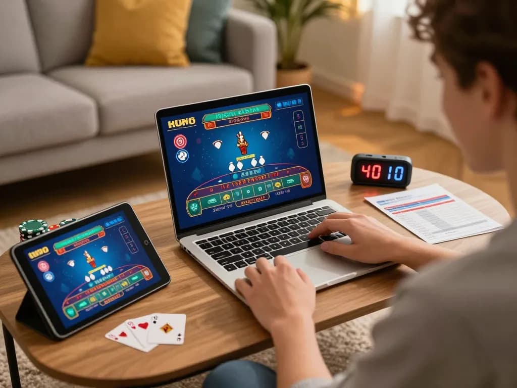 Enjoying joylink free kredit playing live casino blackjack at home, creating dynamic gaming experience.