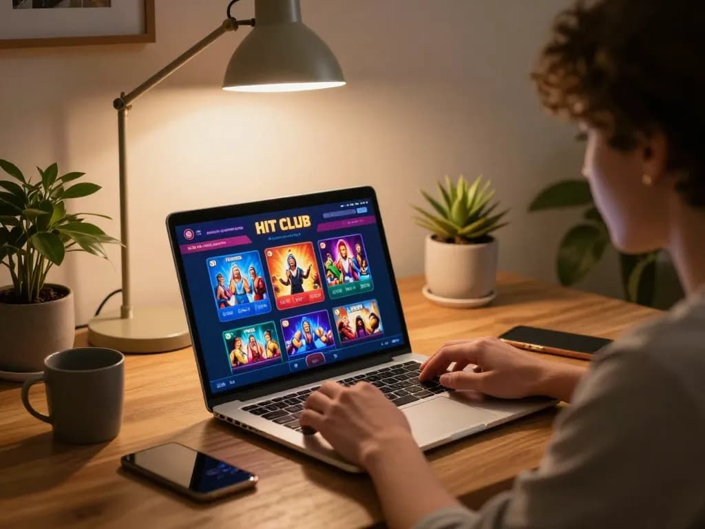 Tham gia ứng dụng casino Hit Club, người chơi đắm chìm trong các chiến lược chơi game trực tuyến tại nhà.