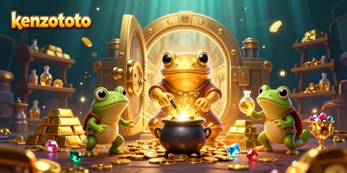 Jelajahi kenzototo dengan alchemist yang mengubah logam dasar menjadi koin emas dalam ilustrasi animasi menakjubkan.