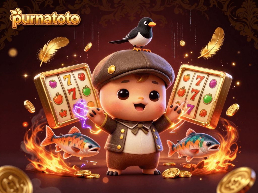 Raih kemenangan di purnatoto dengan slot bergaya 3D, menampilkan karakter menarik dan simbol permainan.