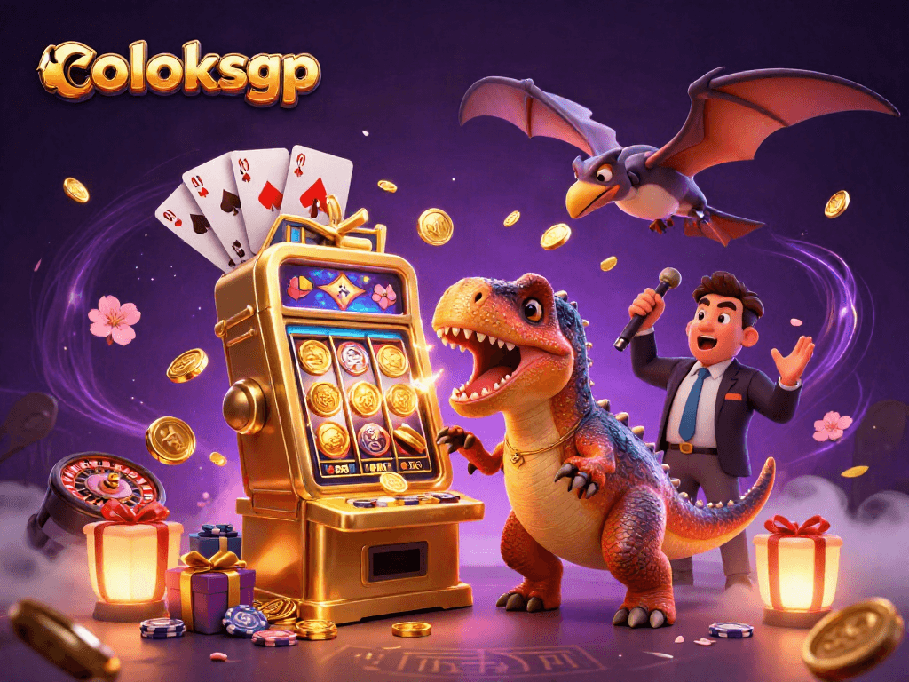 Memainkan coloksgp dengan pachycephalosaurus, manajer kasino, dan koin emas yang terbang.