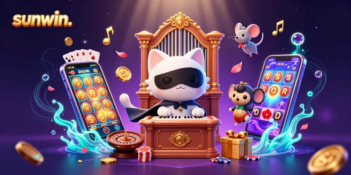 Spin the reels at sunwin. while enjoying the thrilling ambiance of an opulent casino illustration.