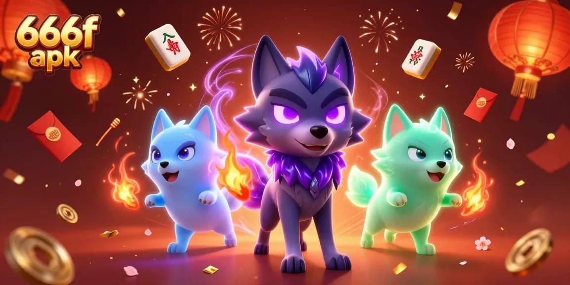 Transform your gameplay with 666f apk, featuring thrilling ghostly wolves and festive casino elements.