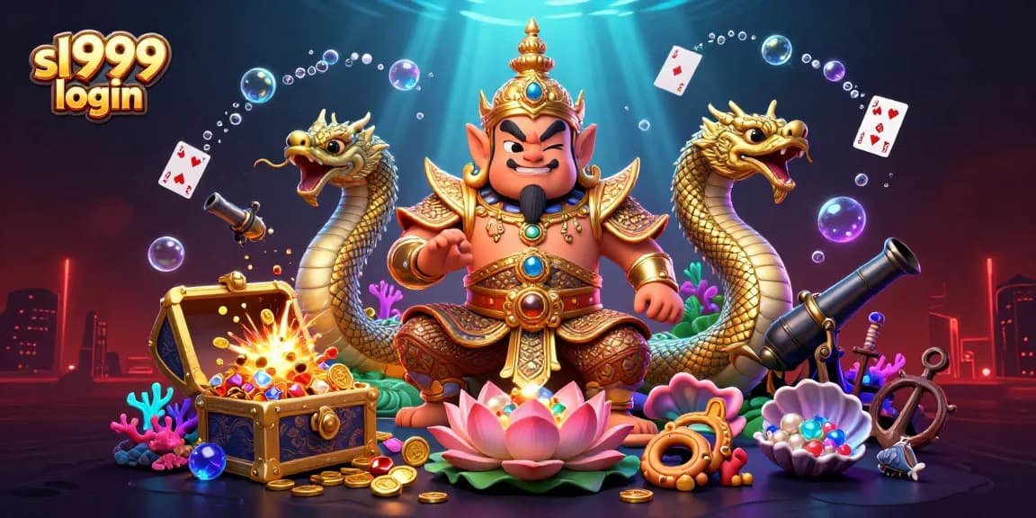 Engage with sl999 login for a dynamic experience featuring vibrant characters and casino elements.