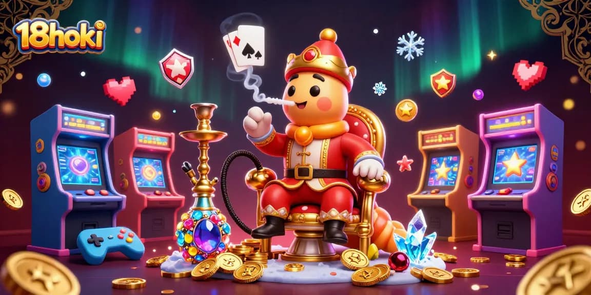 Experience immersive gaming with 18hoki's engaging casino scene illustrating vibrant game action.