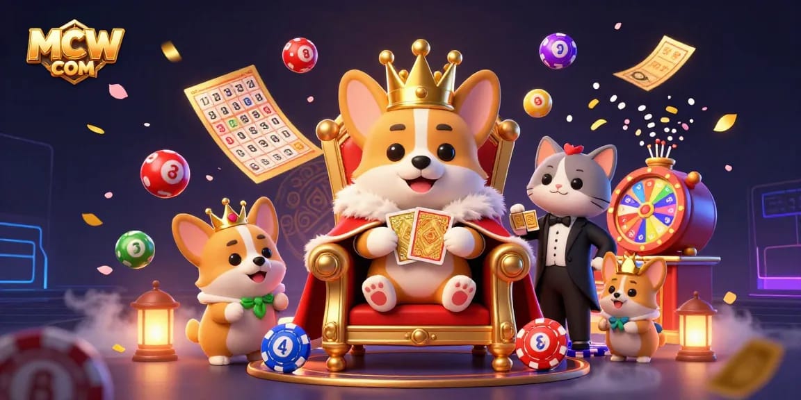 Experience winning strategies with MCW COM in an ultra-detailed casino-themed 3D illustration.