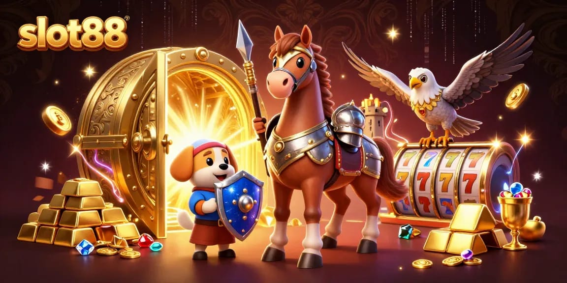 slot88 menghadirkan pemandangan kaya dengan karakter dan elemen kasino, memikat para pemain.