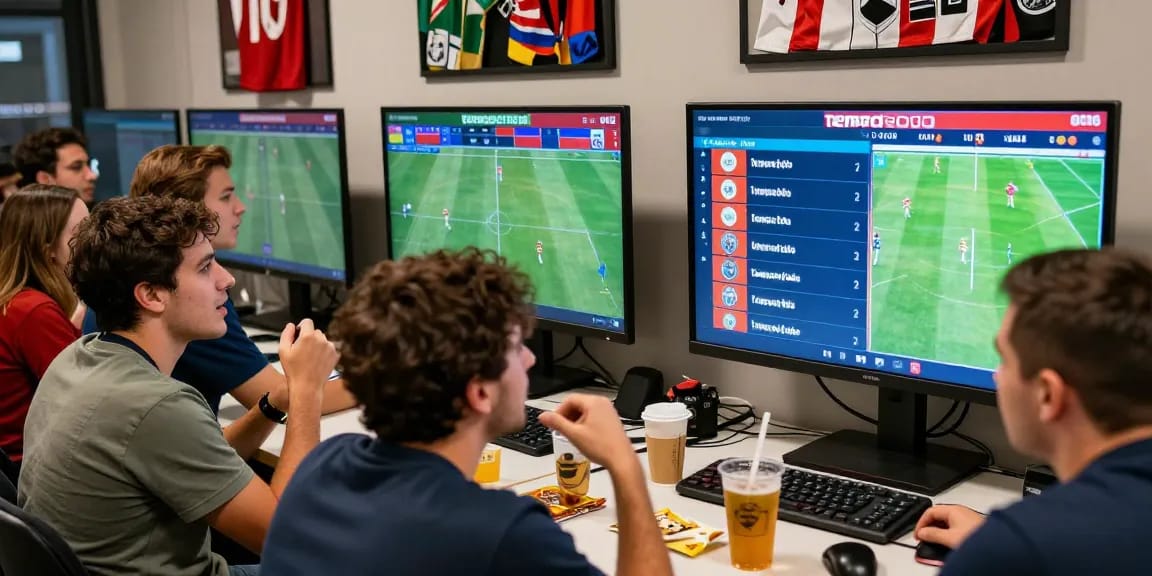 Exciting scene of fans betting on tempototo bola during World Cup 2026, showcasing vibrant atmosphere and live scores.