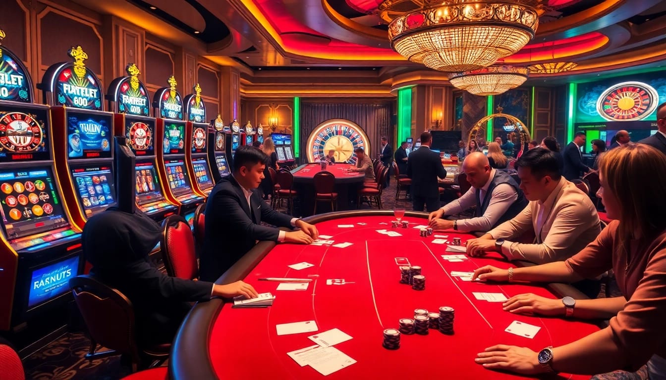 Experience thrilling gameplay in 789f game with vibrant casino tables and excitement.