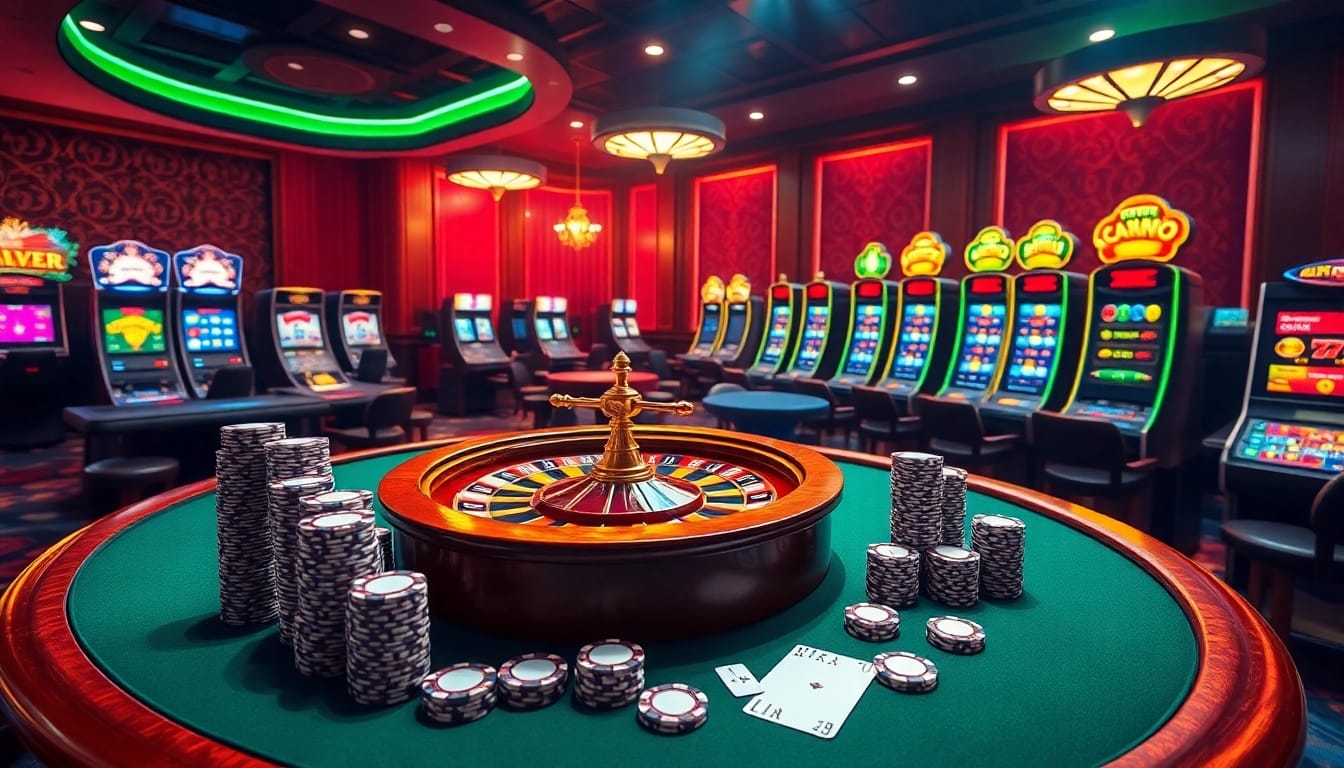Rasakan permainan seru di vipforbest.com/ru/settlepay/registration dengan meja poker dan mesin slot yang berwarna-warni.