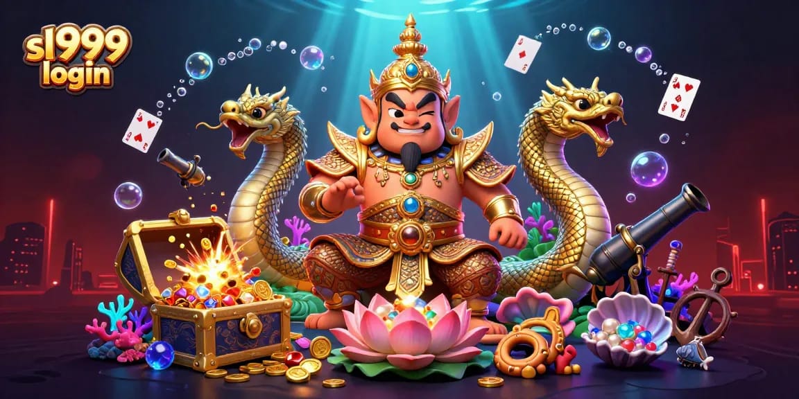 Engage with sl999 login for a dynamic experience featuring vibrant characters and casino elements.