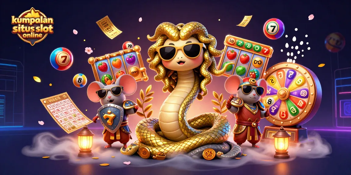 Engage in the vibrant excitement of kumpulan situs slot online with Medusa and themed elements in a lively casino setting.