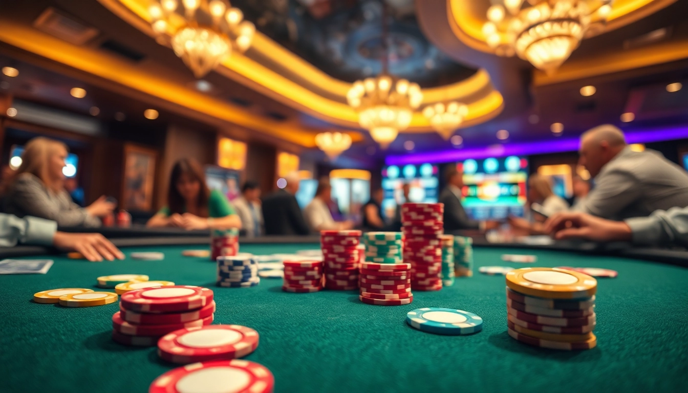 Permainan buntogel yang menarik dengan warna cerah dan suasana kasino yang mengasyikkan.