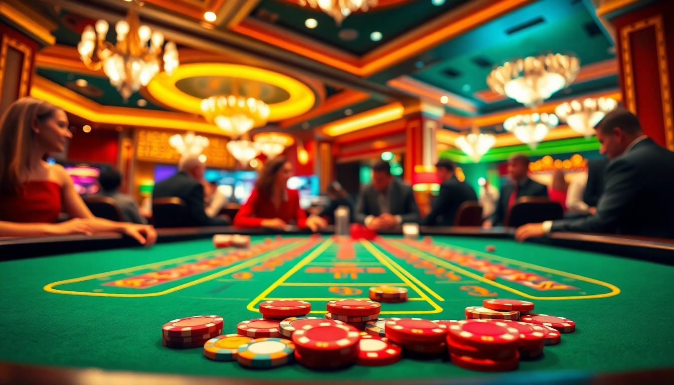 Gta togel permainan kasino yang menarik dengan pemain aktif di meja baccarat.