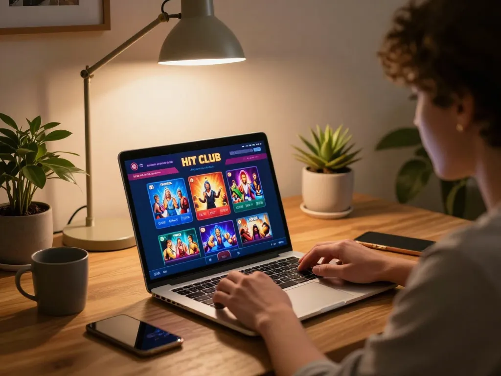 Tham gia ứng dụng casino Hit Club, người chơi đắm chìm trong các chiến lược chơi game trực tuyến tại nhà.