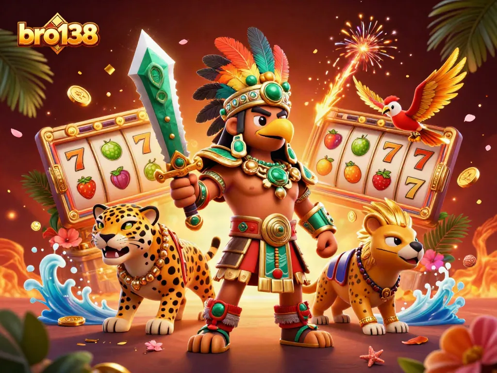 Engage with bro138 for thrilling slot adventures among Aztec warriors and festive elements.