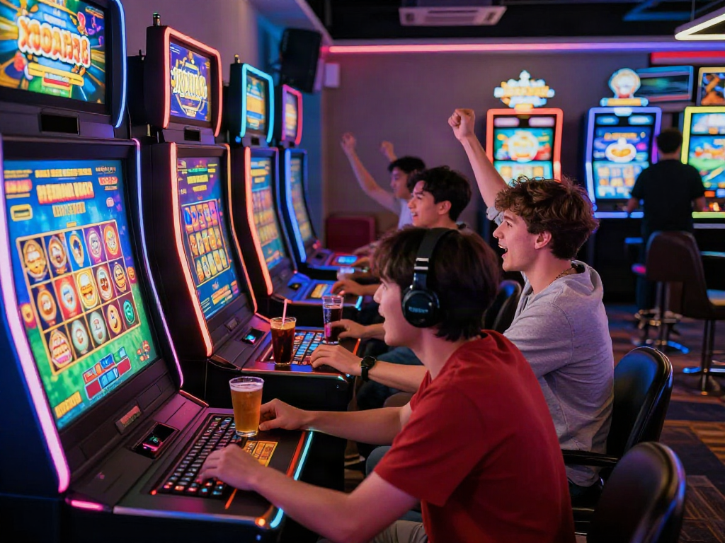 Engaged players enjoying a lively gambling environment, featuring the bro138 slot login experience.