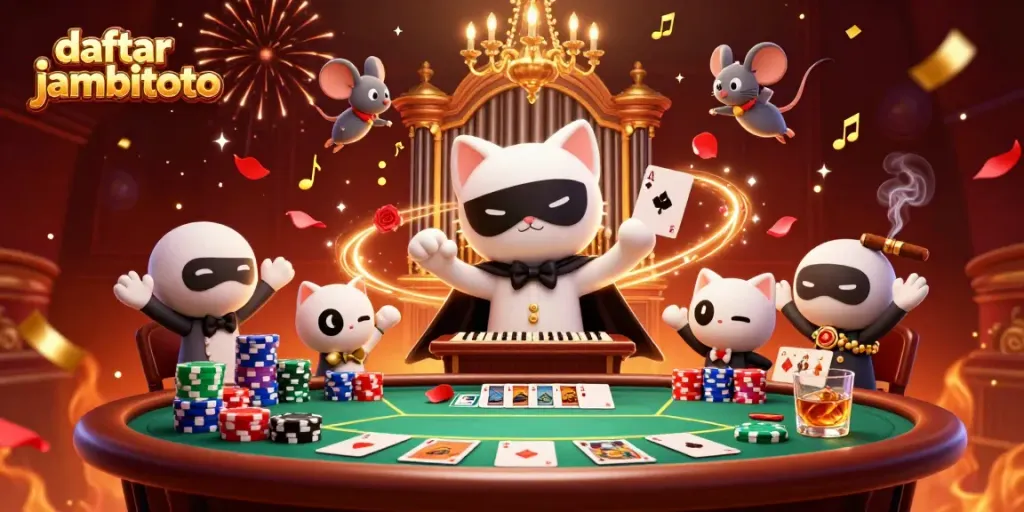 Experience thrilling action with daftar jambitoto in this vibrant casino scene filled with excitement.