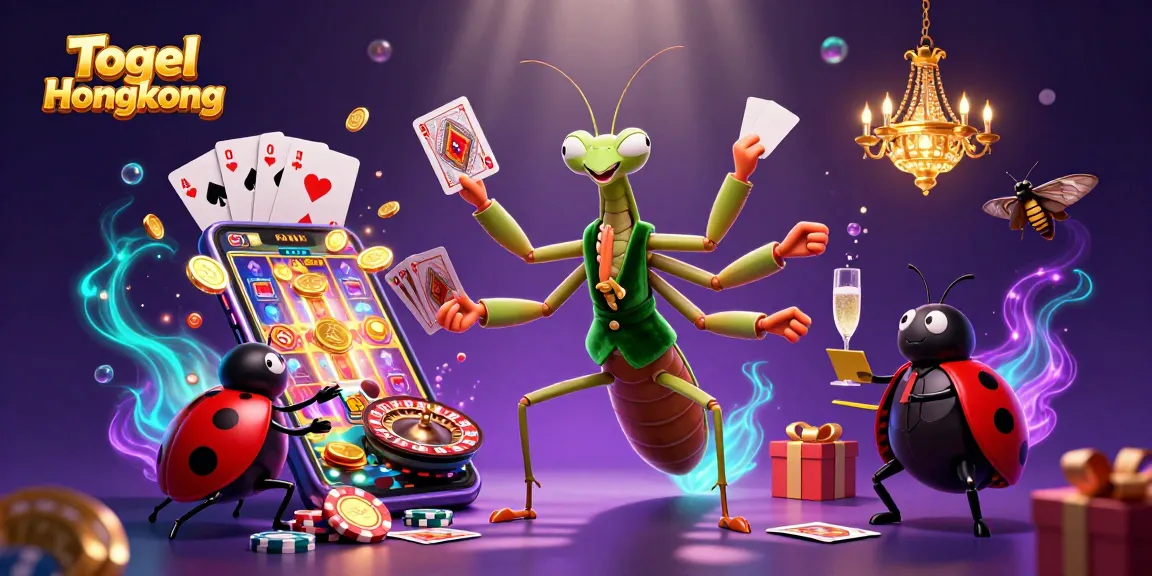 Togel Hongkong captivates players with a vibrant 3D scene of a card sharp and pit boss amidst dazzling gamer elements.