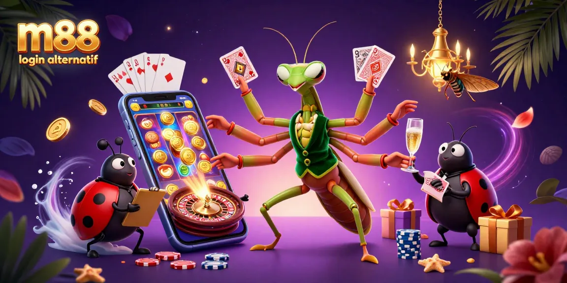 M86 login alternatif dan permainan judi menyenangkan dengan suasana kasino yang hidup