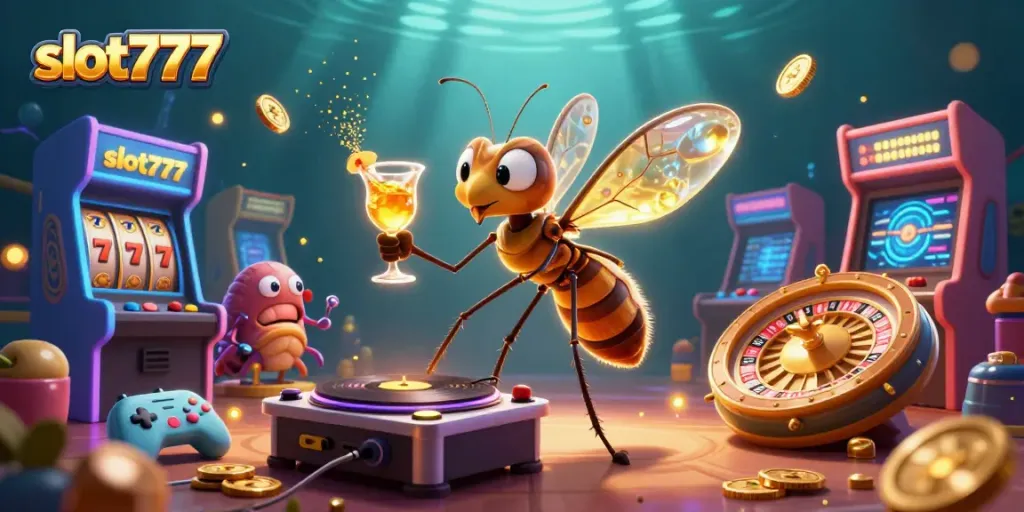 Play exciting slot777 games featuring vibrant characters and lively casino elements.
