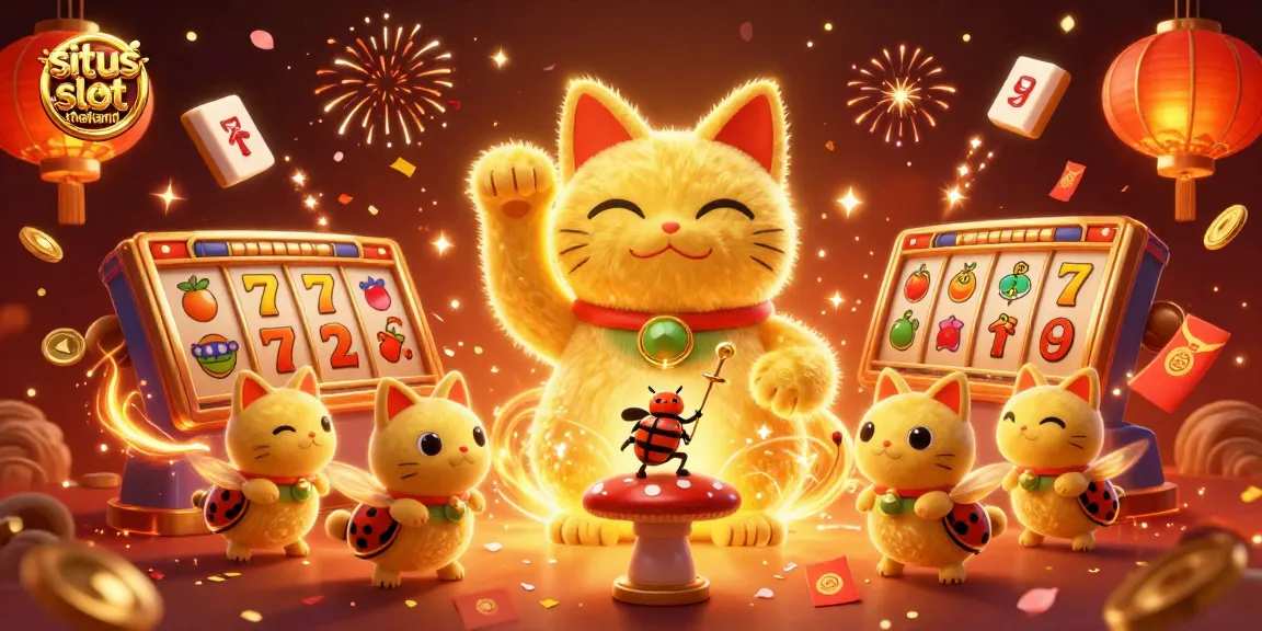 Experience thrilling games at situs slot thailand with dynamic and engaging casino-themed 3D illustration.