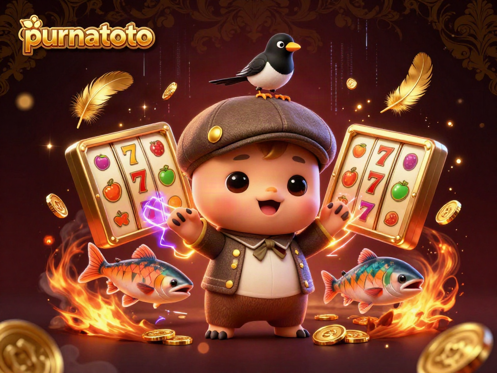 Raih kemenangan di purnatoto dengan slot bergaya 3D, menampilkan karakter menarik dan simbol permainan.