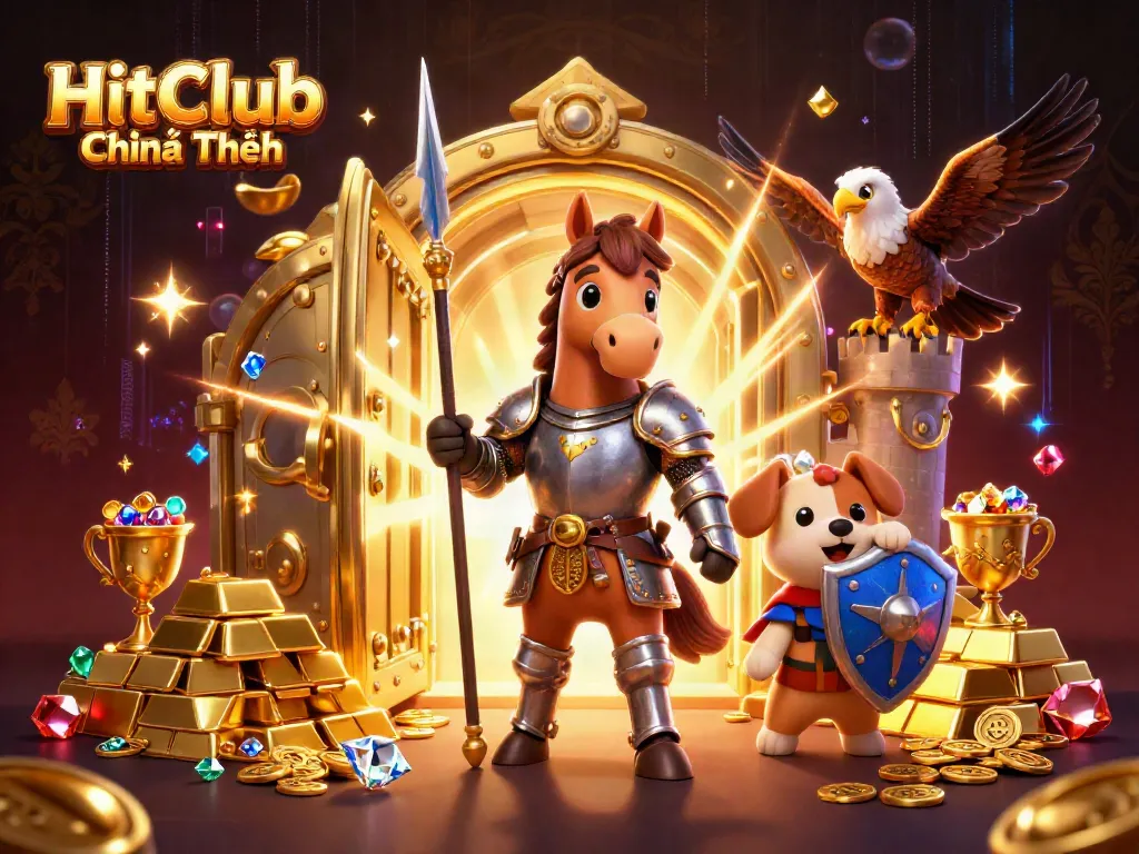 Win big at HitClub Chính Thức with exciting games around knight and treasure in 3D