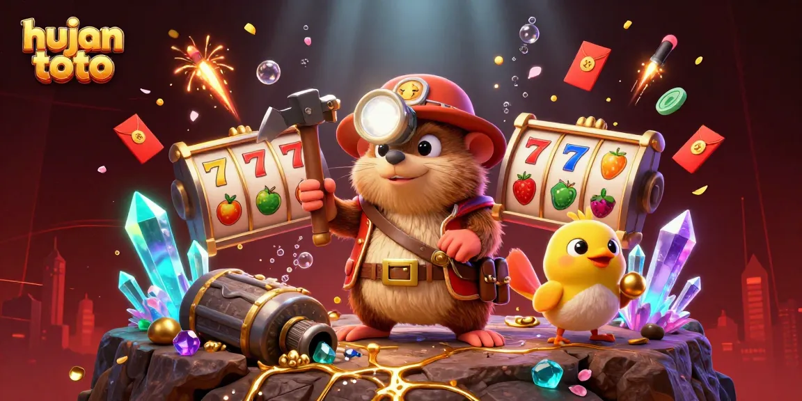 Join the action at hujan toto with thrilling slot reels and vibrant winning elements!