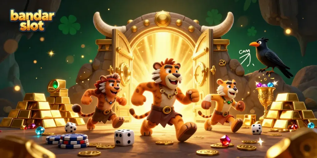 Permainan bandar slot yang menarik dengan visual penuh warna dan detail menawan.