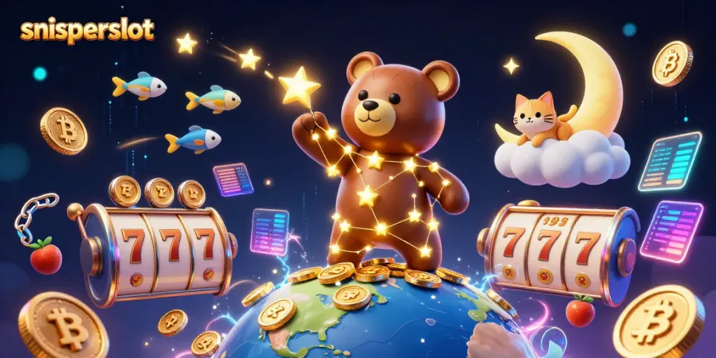 Menangkan jackpot dengan sniperslot dalam petualangan slot yang penuh dengan bintang dan koin emas.