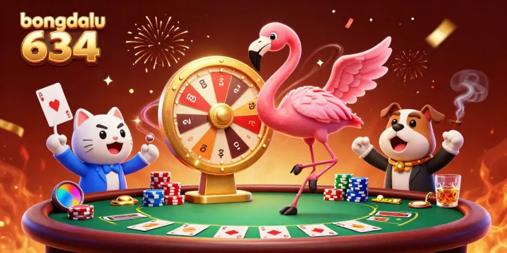 Experience the thrill of bongdalu 634 with a vibrant game show scene packed with excitement and energy.