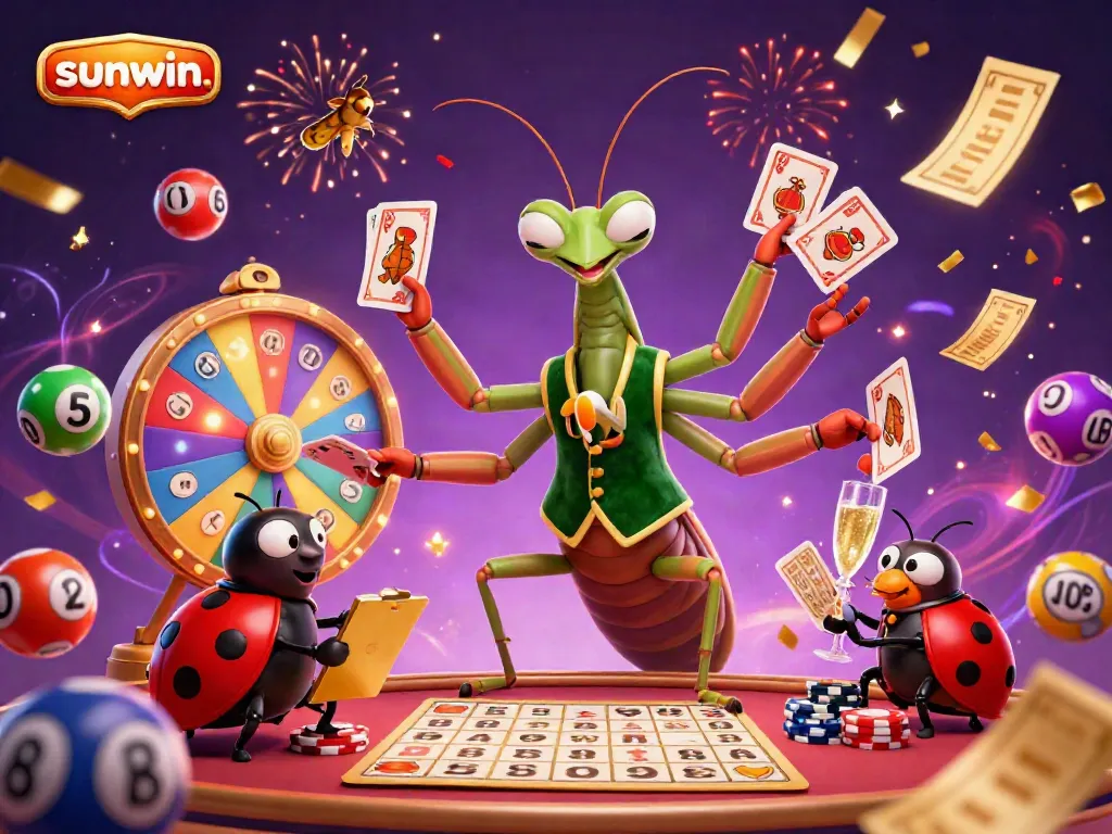 Experience thrilling moments at sunwin. with a vibrant casino scene featuring dynamic gambling elements.