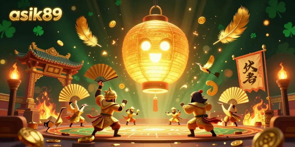 Experience thrilling gameplay with asik89 in an engaging casino-themed 3D illustration full of vibrant energy.